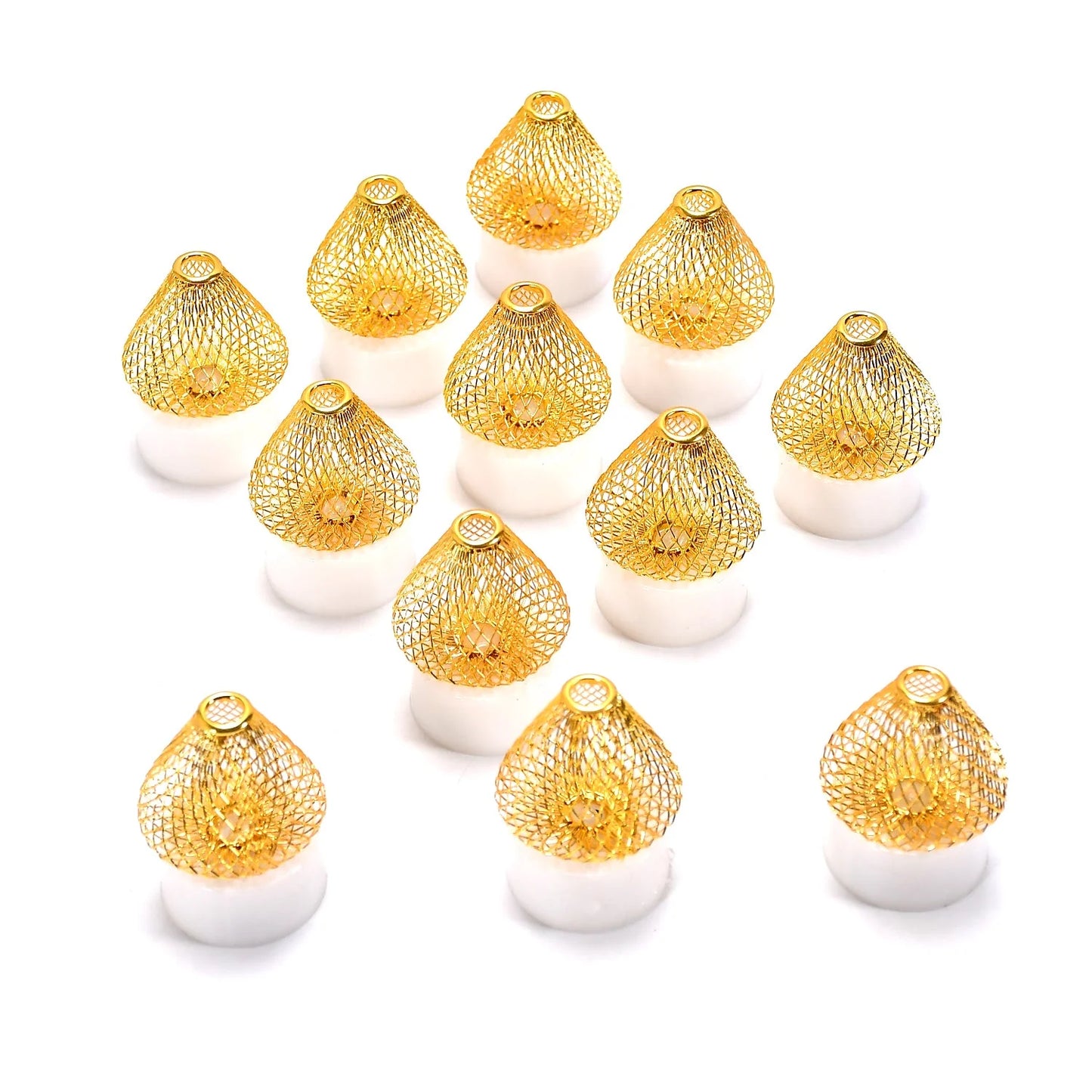 12 Flameless LED Tea Light Candles | Safe Acrylic Diya Lights for Diwali, Christmas & Home Decor