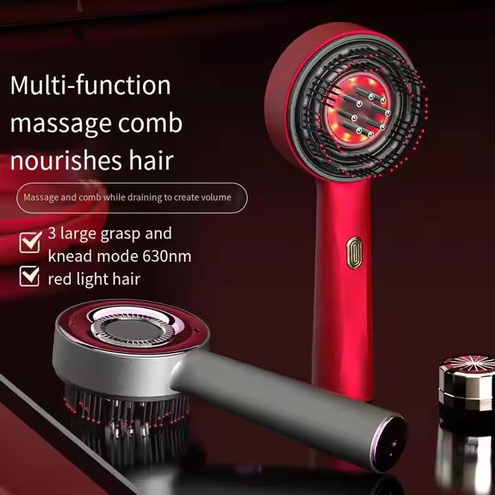 Electric Head Scalp Massager 2-in-1: Scalp Massage Brush & Oil Applicator