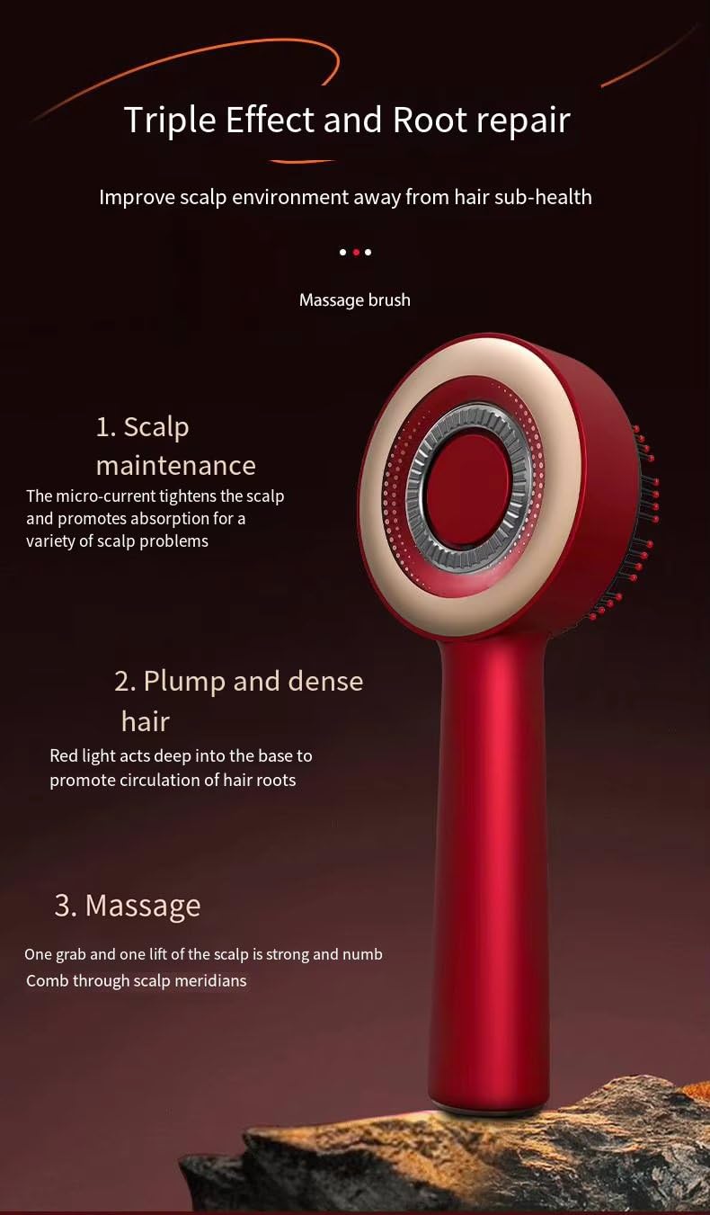 Electric Head Scalp Massager 2-in-1: Scalp Massage Brush & Oil Applicator