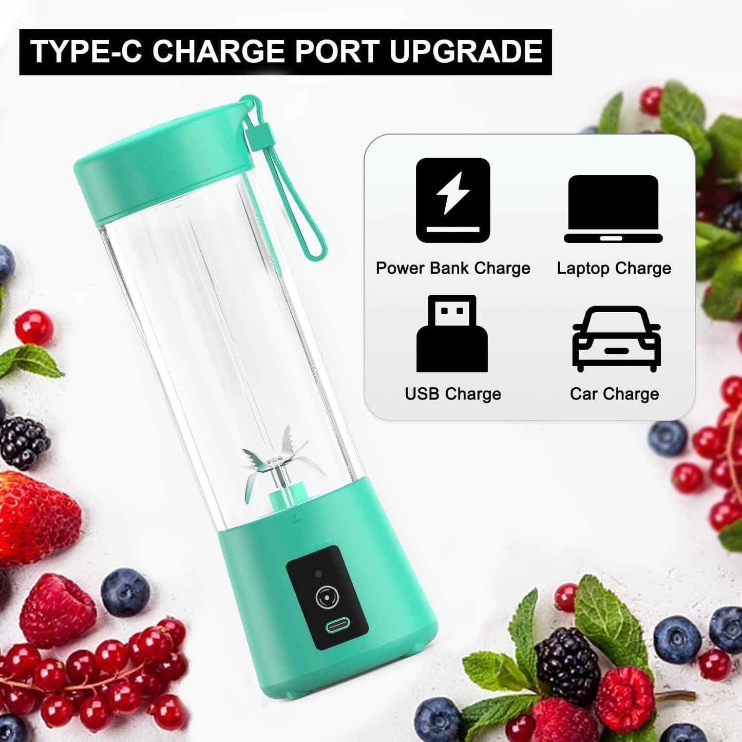 Portable USB Juice Blender - Rechargeable Personal Smoothie Maker