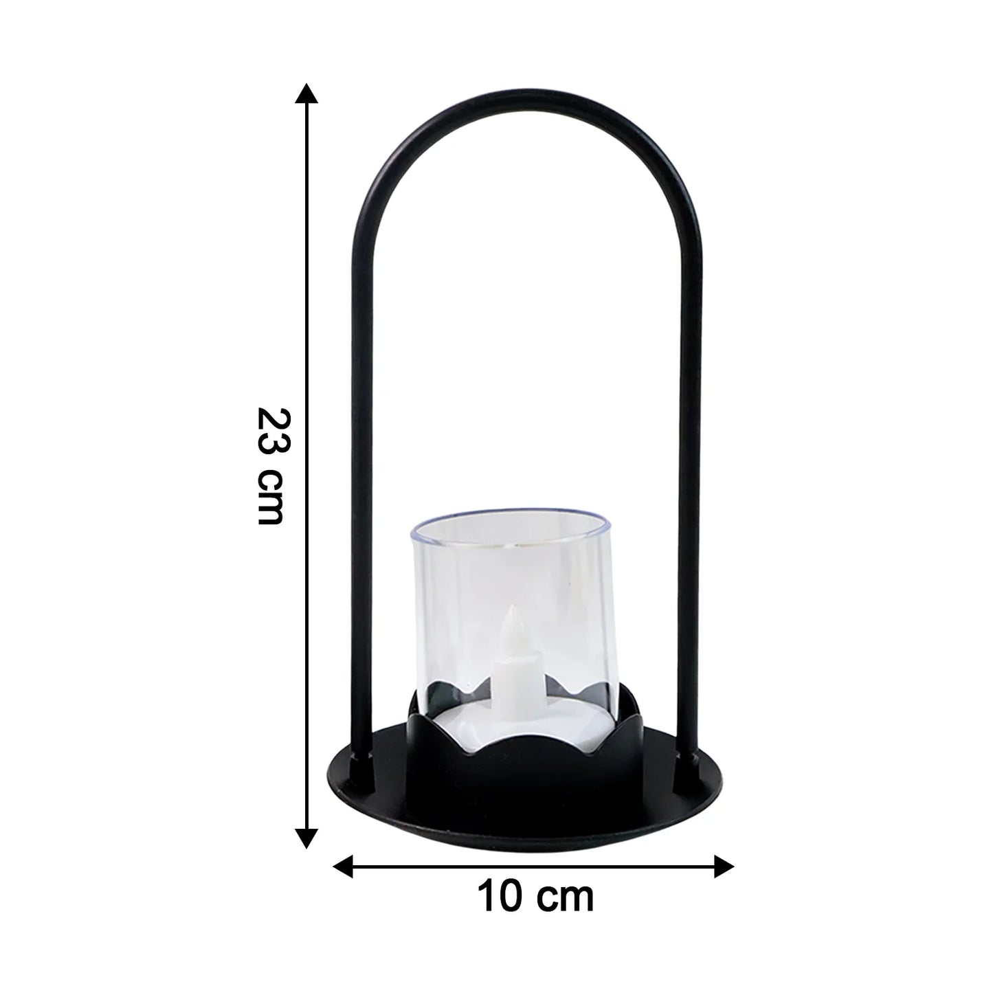 Set of 6 Wind Light Style Flameless LED Candles | Flickering Plastic Lantern Candles for Safe Home, Festival & Wedding Decor