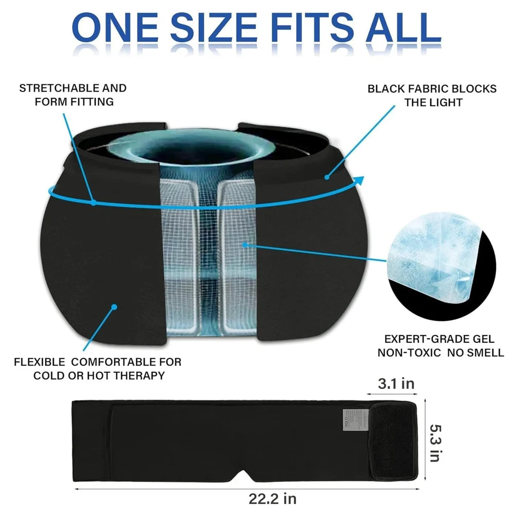 ThermaComfort 360° Head Therapy Wrap - Migraine Relief Cap