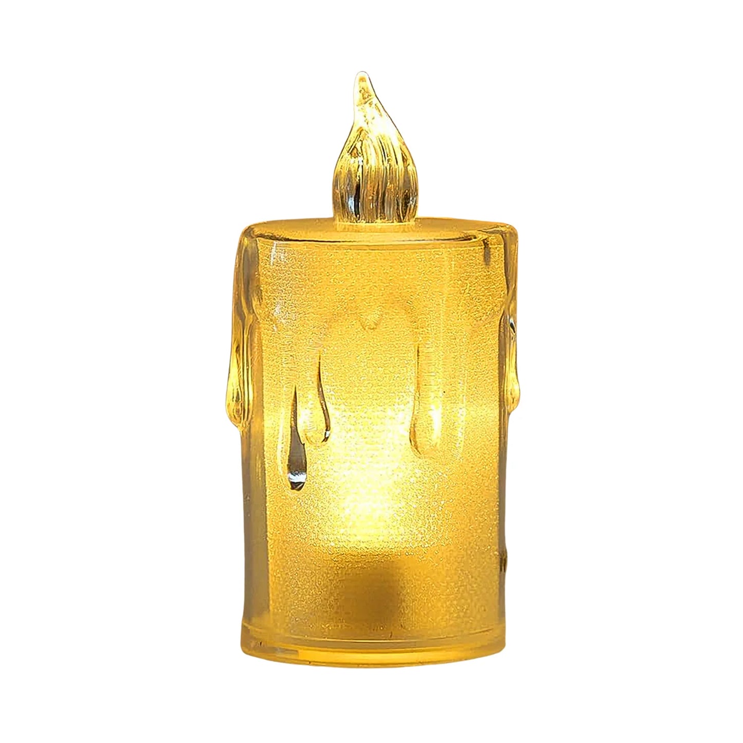 Glitter Swirling Spinner LED Candle | Battery Operated Crystal Candlelight for Romantic Decor & Diwali
