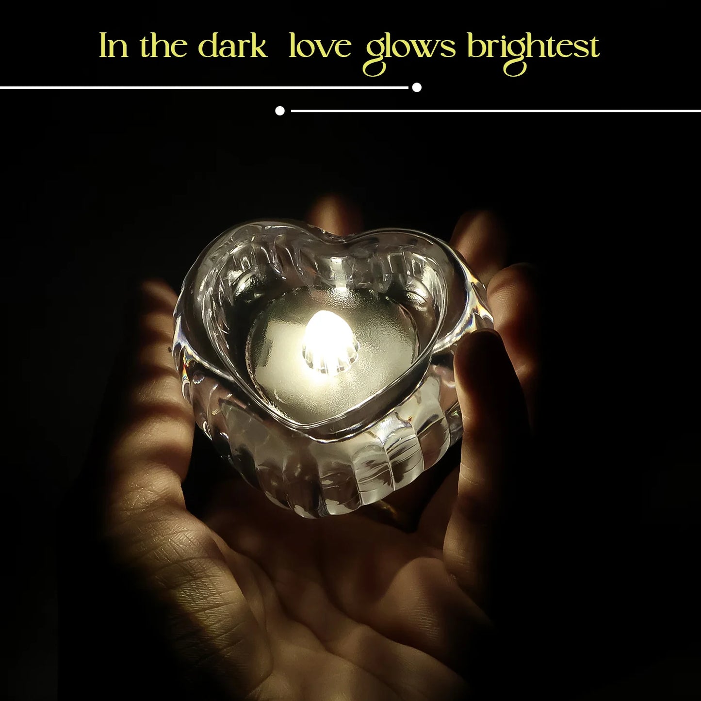 Set of 6 LED Crystal Tealights | Flameless Battery-Operated Warm Glow Candles for Festivals, Weddings & Home Decor