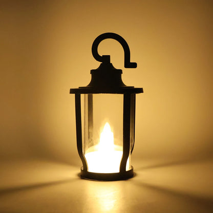 Set of 12 Decorative Lantern Style Flameless LED Candles with Hanging Hooks – Warm Flickering Glow for Home Décor, Festivals & Weddings