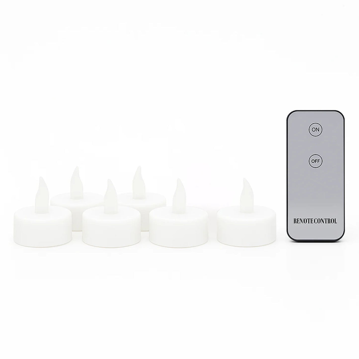 Premium Set of 6 LED Flameless Candles with Remote Control | Decorative Smokeless Electronic Tealights for Diwali, Home & Weddings