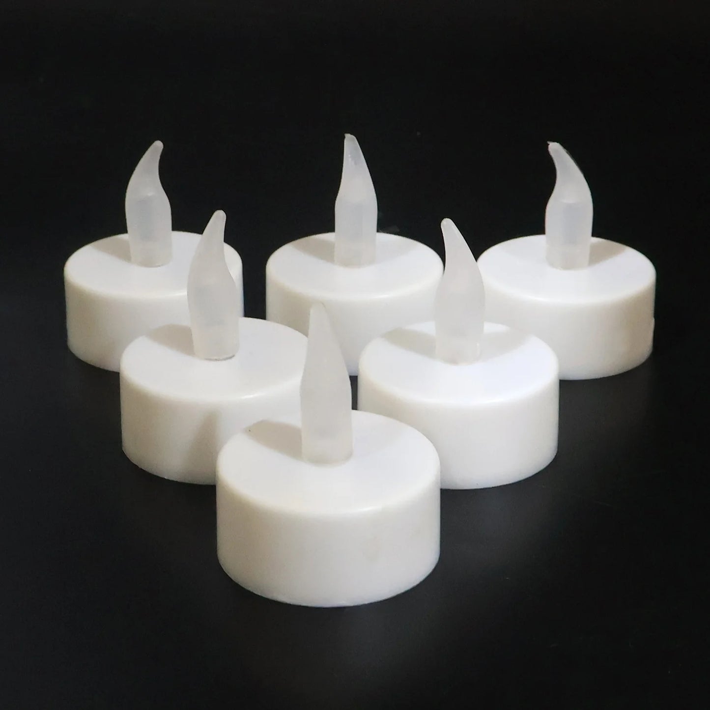 Premium Set of 6 LED Flameless Candles with Remote Control | Decorative Smokeless Electronic Tealights for Diwali, Home & Weddings