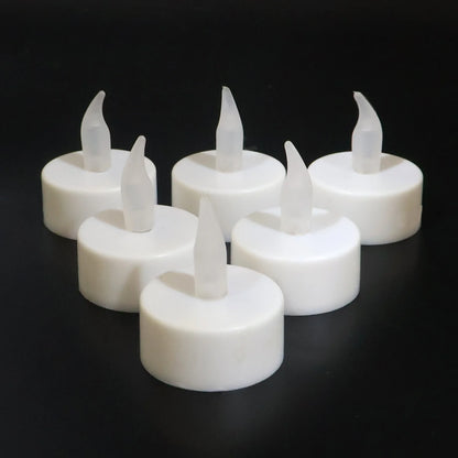 Premium Set of 6 LED Flameless Candles with Remote Control | Decorative Smokeless Electronic Tealights for Diwali, Home & Weddings