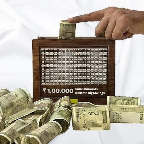 Wooden Money Savings Box: Your Path to ₹1,00,000