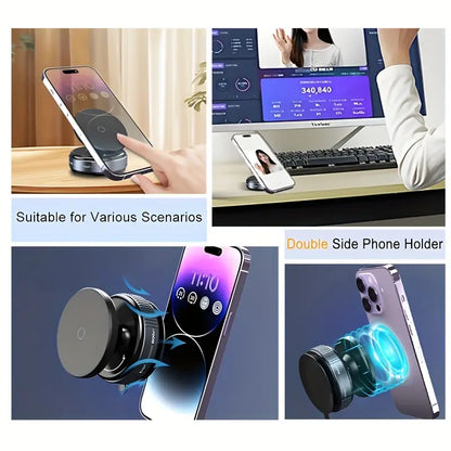 Ultimate Magnetic Vacuum Phone Mount: 360° Adjustable Car & Wall Holder