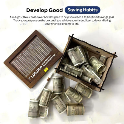 Wooden Money Savings Box: Your Path to ₹1,00,000