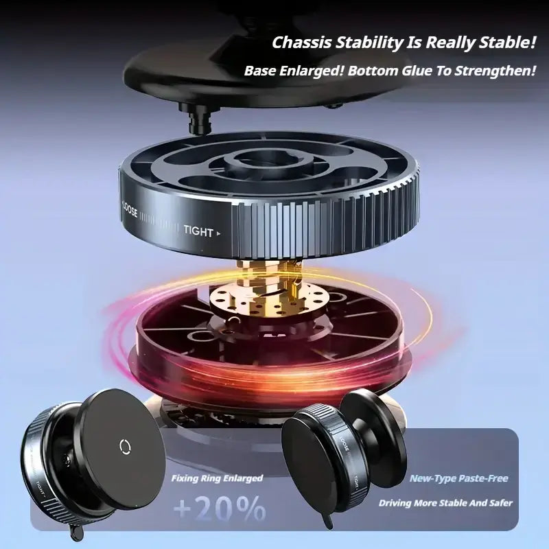 Ultimate Magnetic Vacuum Phone Mount: 360° Adjustable Car & Wall Holder
