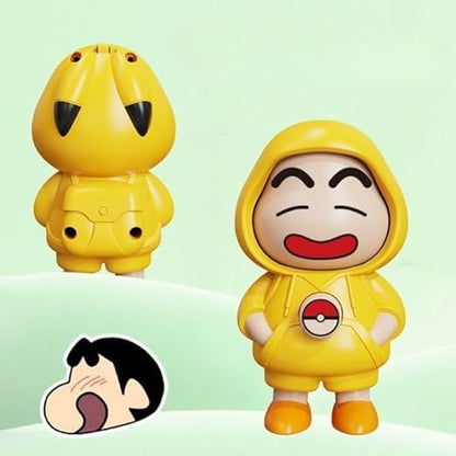 Premium Shinchan Face Changing Keychain - 3D Interactive Collectible