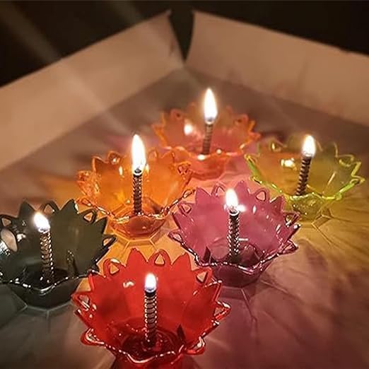 3D Reflective Shadow Diya Set