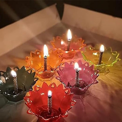 3D Reflective Shadow Diya Set