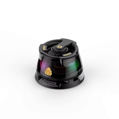 Black Mini Wireless Speaker with RGB Lights  | Magnetic Mount