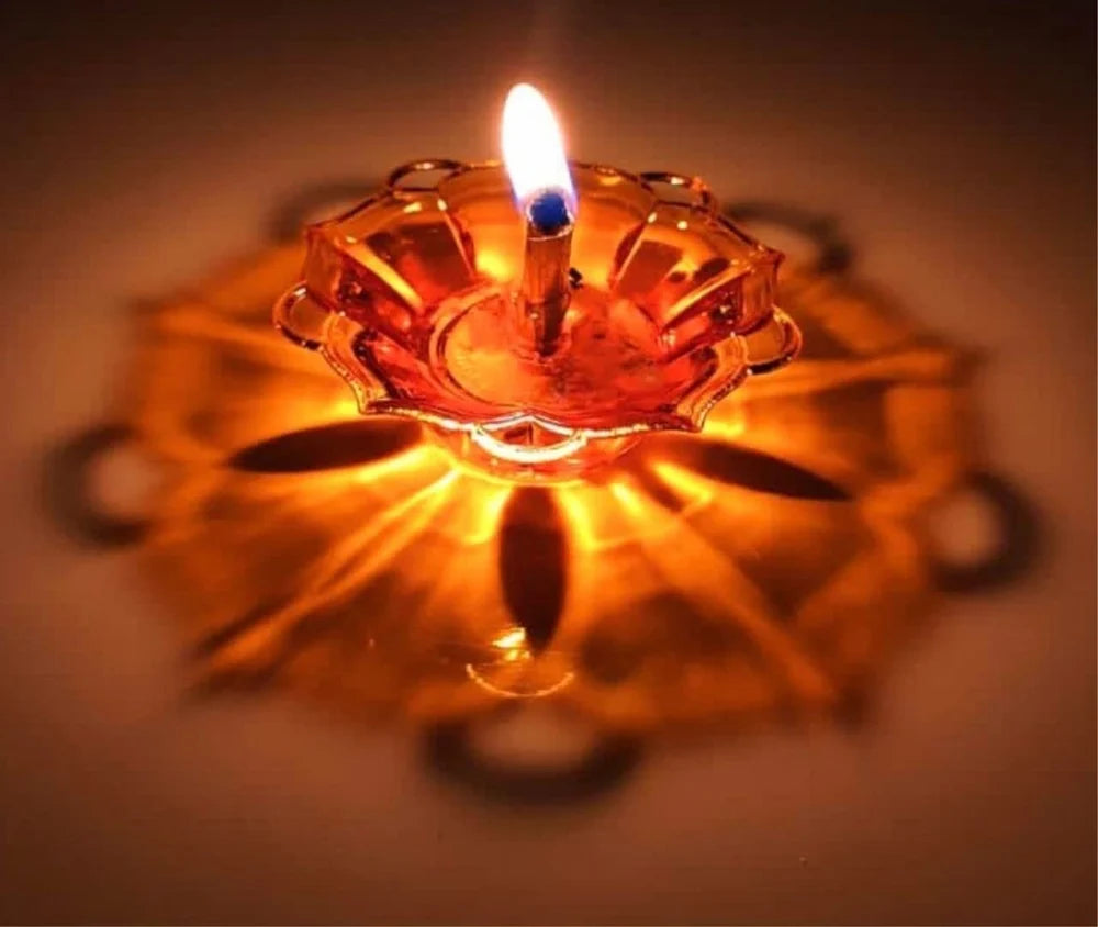 3D Reflective Shadow Diya Set