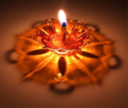 3D Reflective Shadow Diya Set