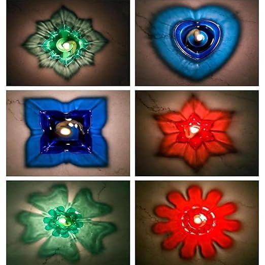 3D Reflective Shadow Diya Set