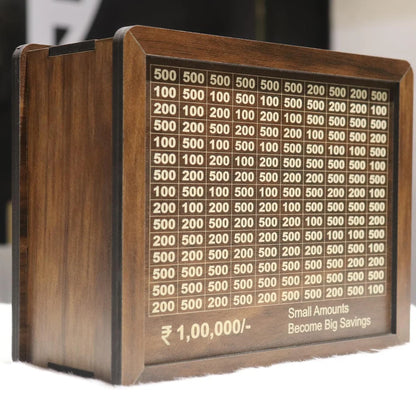 Wooden Money Savings Box: Your Path to ₹1,00,000