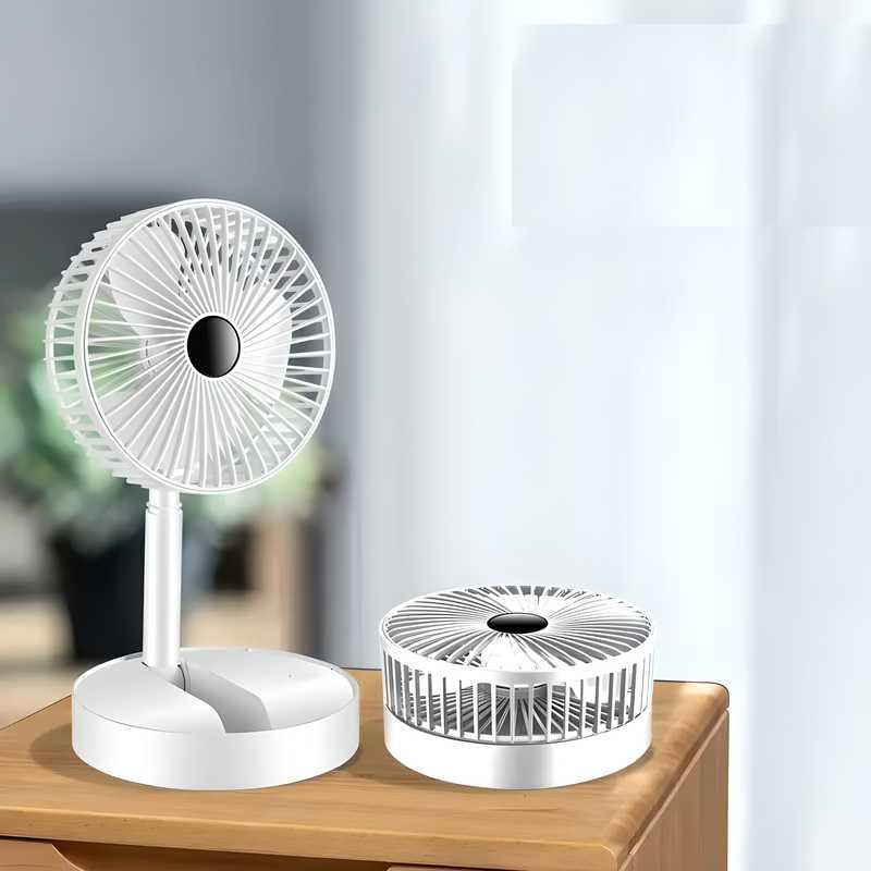 Rechargeable Telescopic Folding Fan