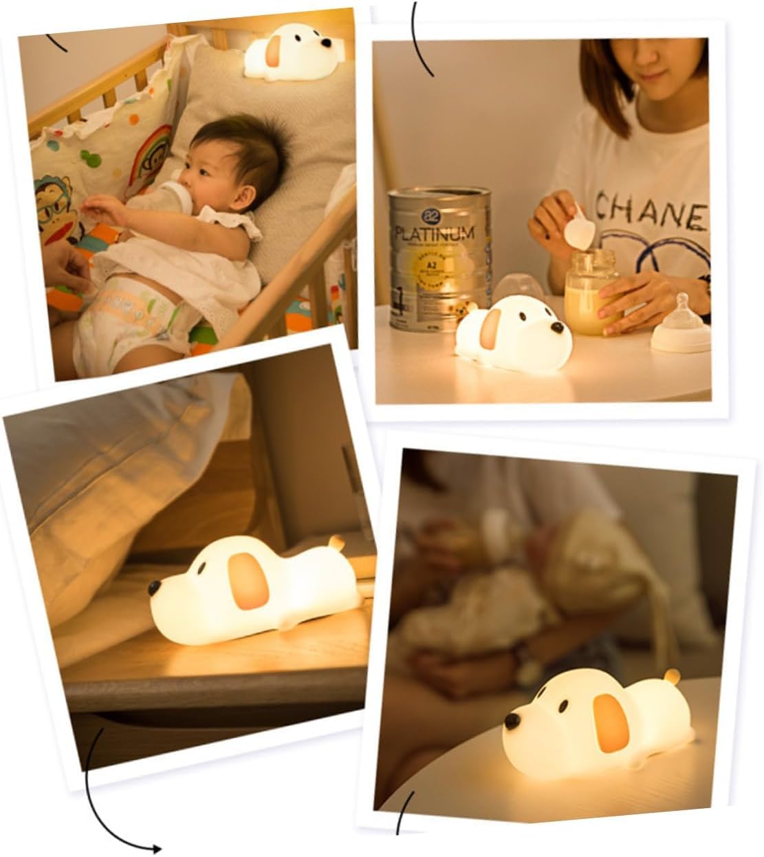 Rechargeable Silicone Puppy Dog Night Lamp