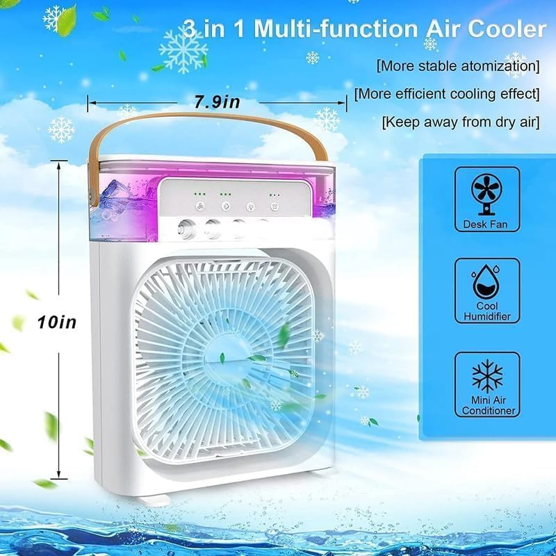 Portable Mini Air Cooler & Humidifier with Mist Spray Technology
