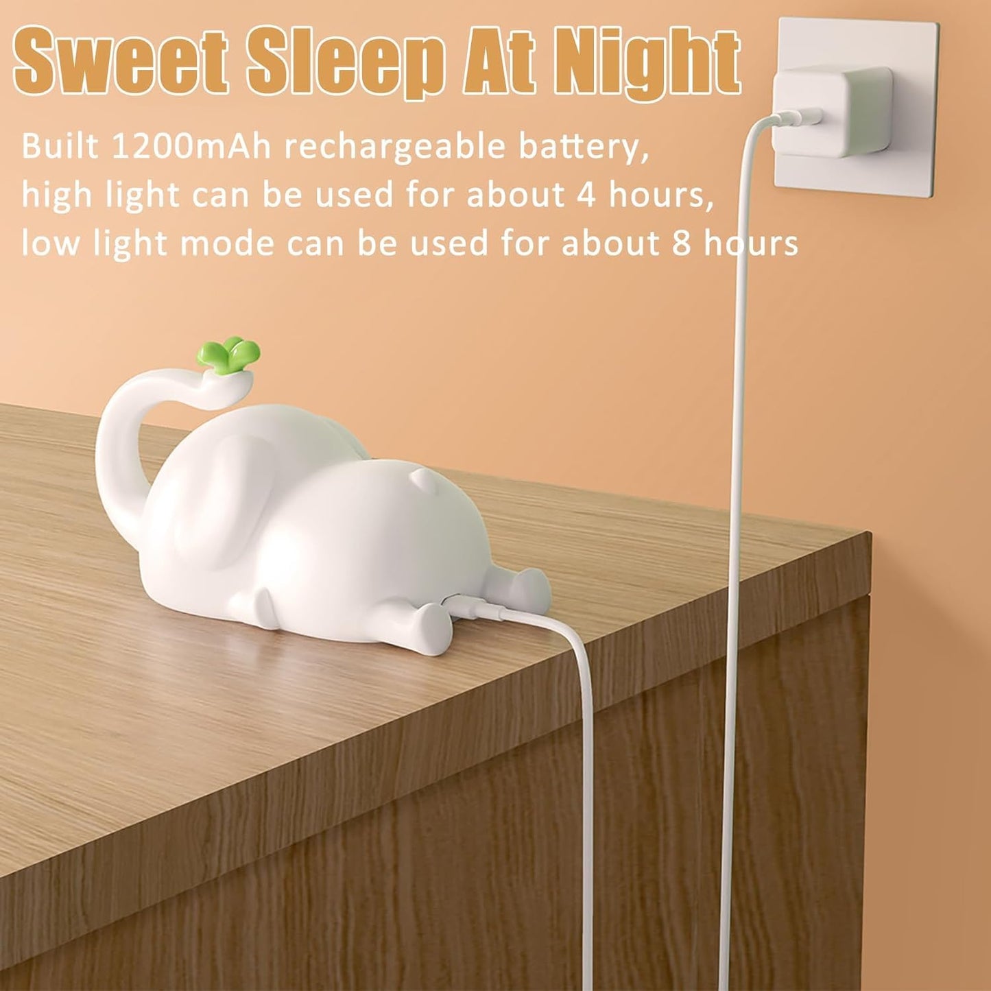 Elephant Night Light for Kids