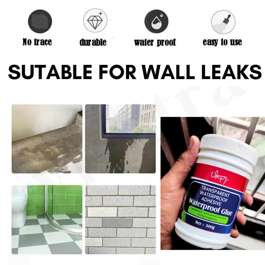 Strong Adhesive Glue Waterproof Multi-Surface Repair
