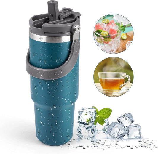 900ML Stainless Steel Tumbler With Double Lid