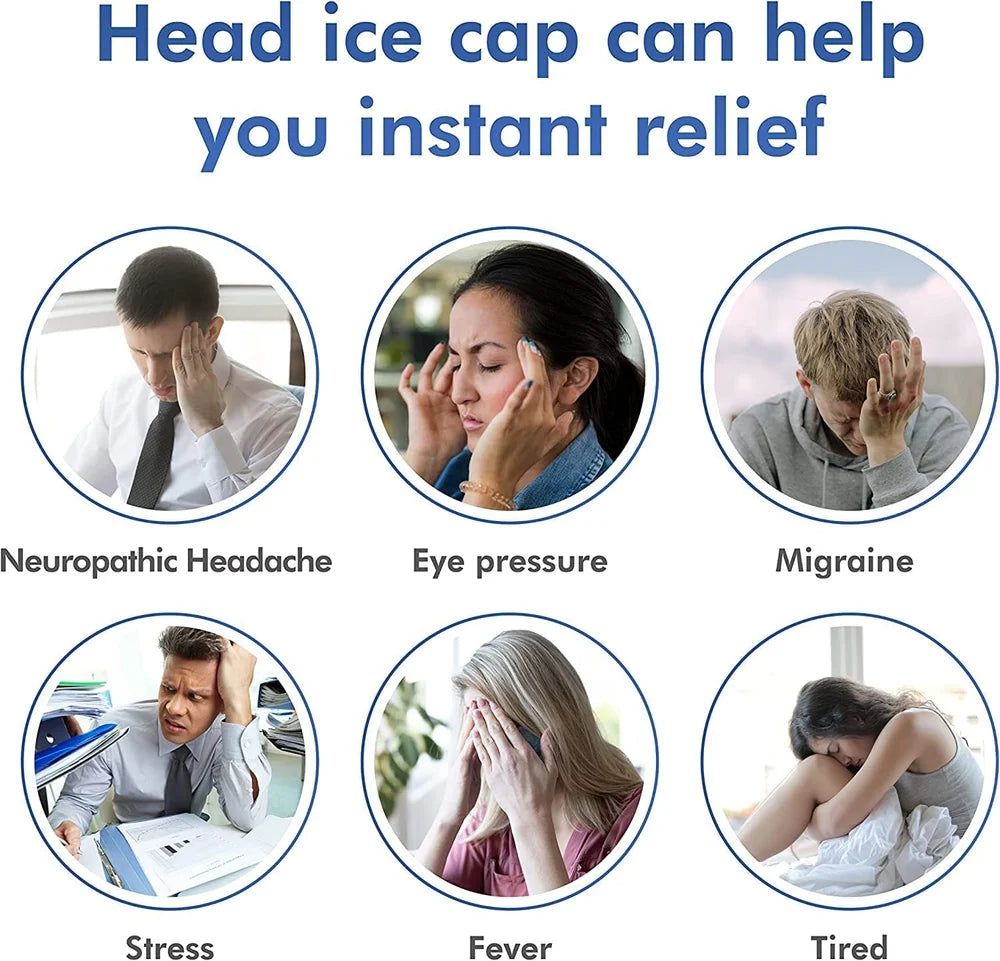 ThermaComfort 360° Head Therapy Wrap - Migraine Relief Cap