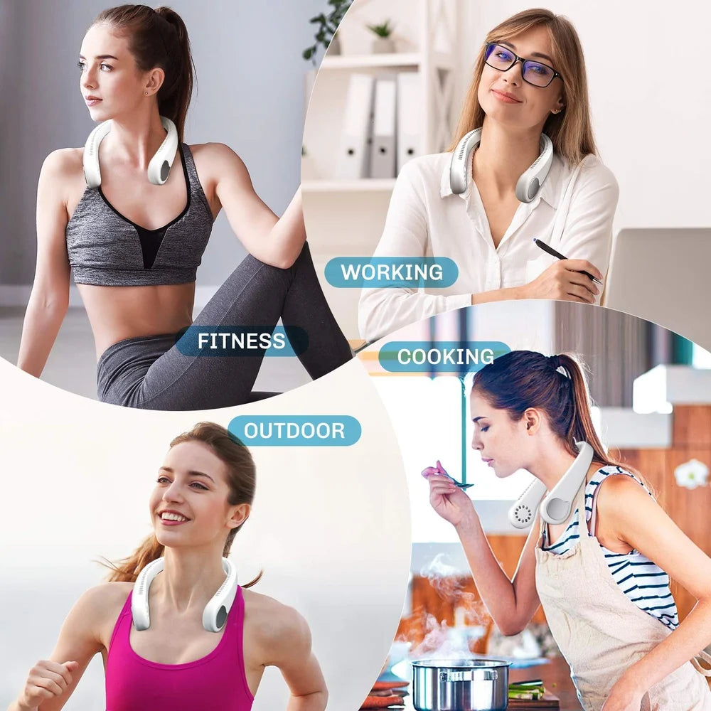 Portable Neck Fan - Hands-Free Cooling Anywhere