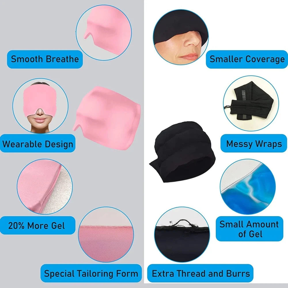 ThermaComfort 360° Head Therapy Wrap - Migraine Relief Cap