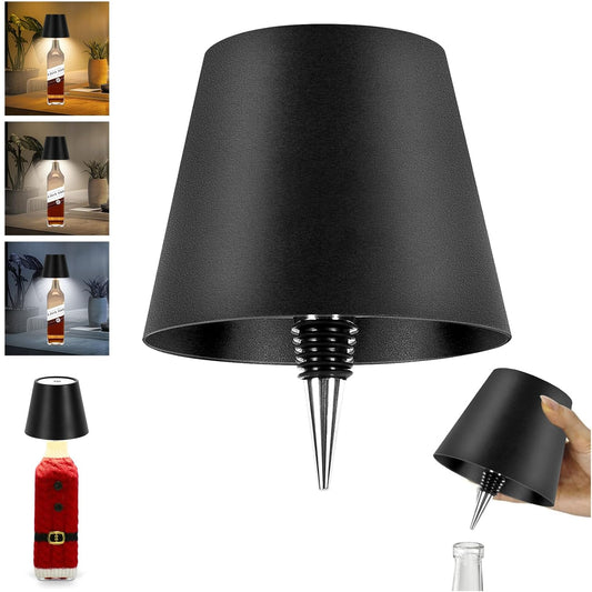 Wireless Bottle Lamp - 3-Color Rechargeable LED Light
