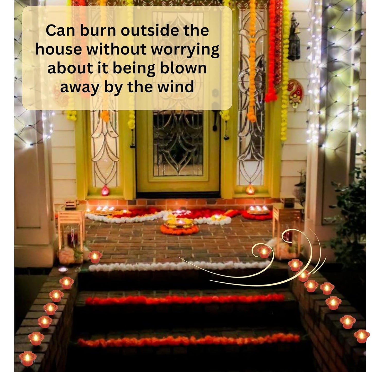 Water-Activated LED Diyas