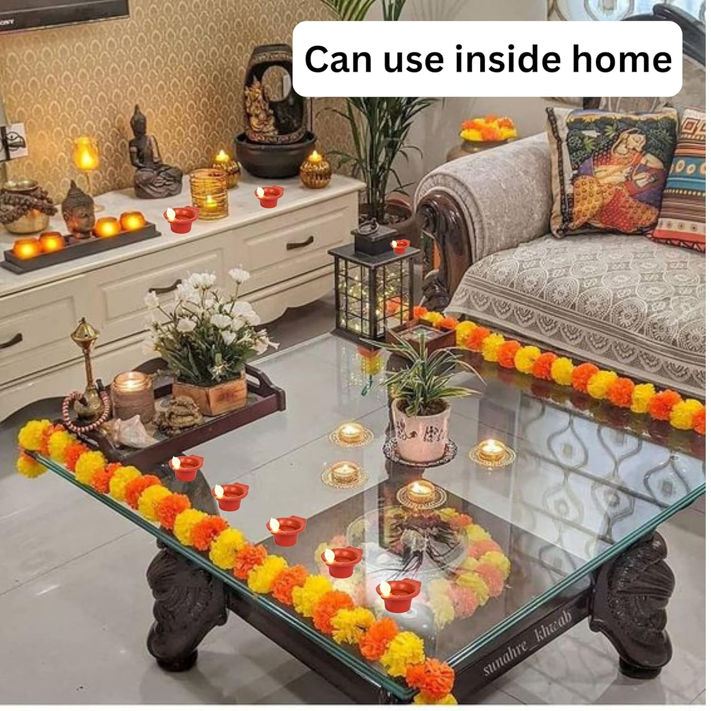 Water-Activated LED Diyas