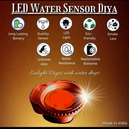 Water-Activated LED Diyas