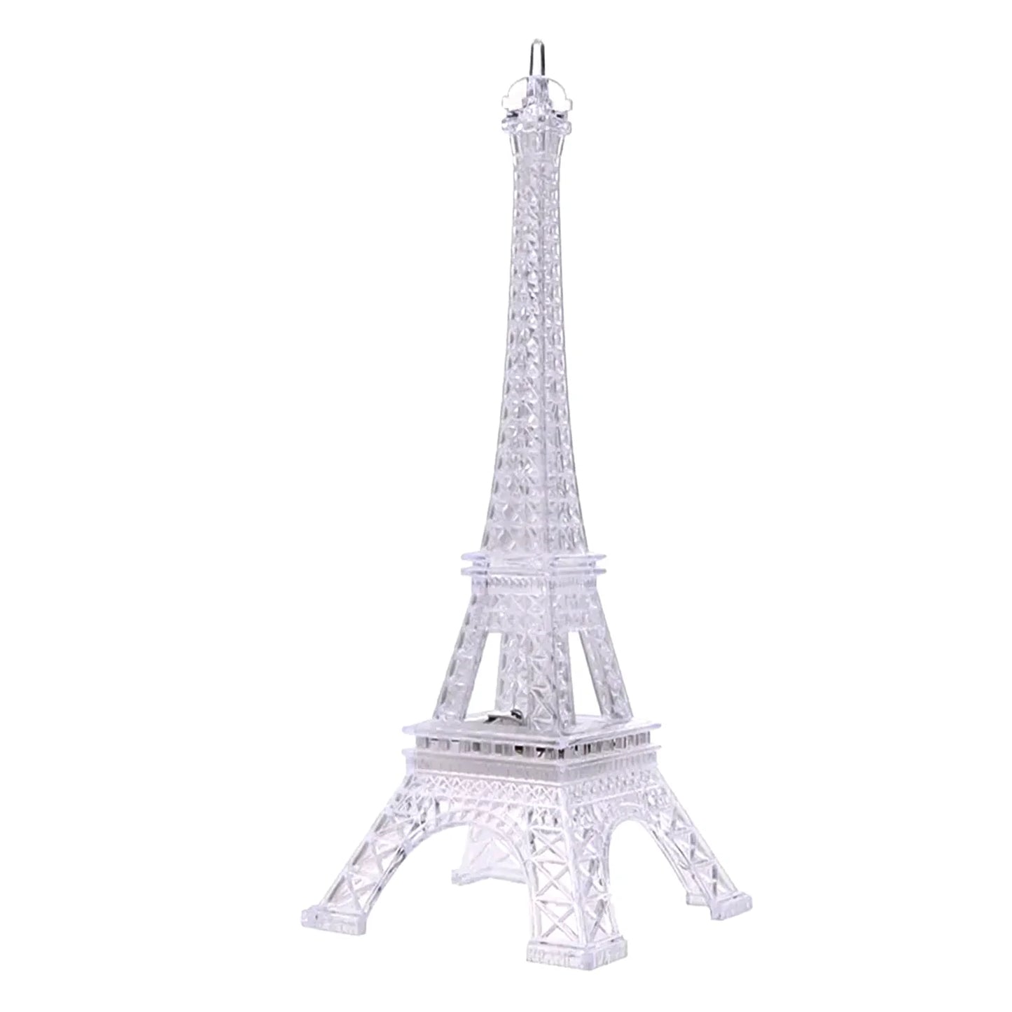 Eiffel Tower LED Decorative Showpiece | Multicolor Changing Crystal Effect Night Light for Home, Office & Gifting