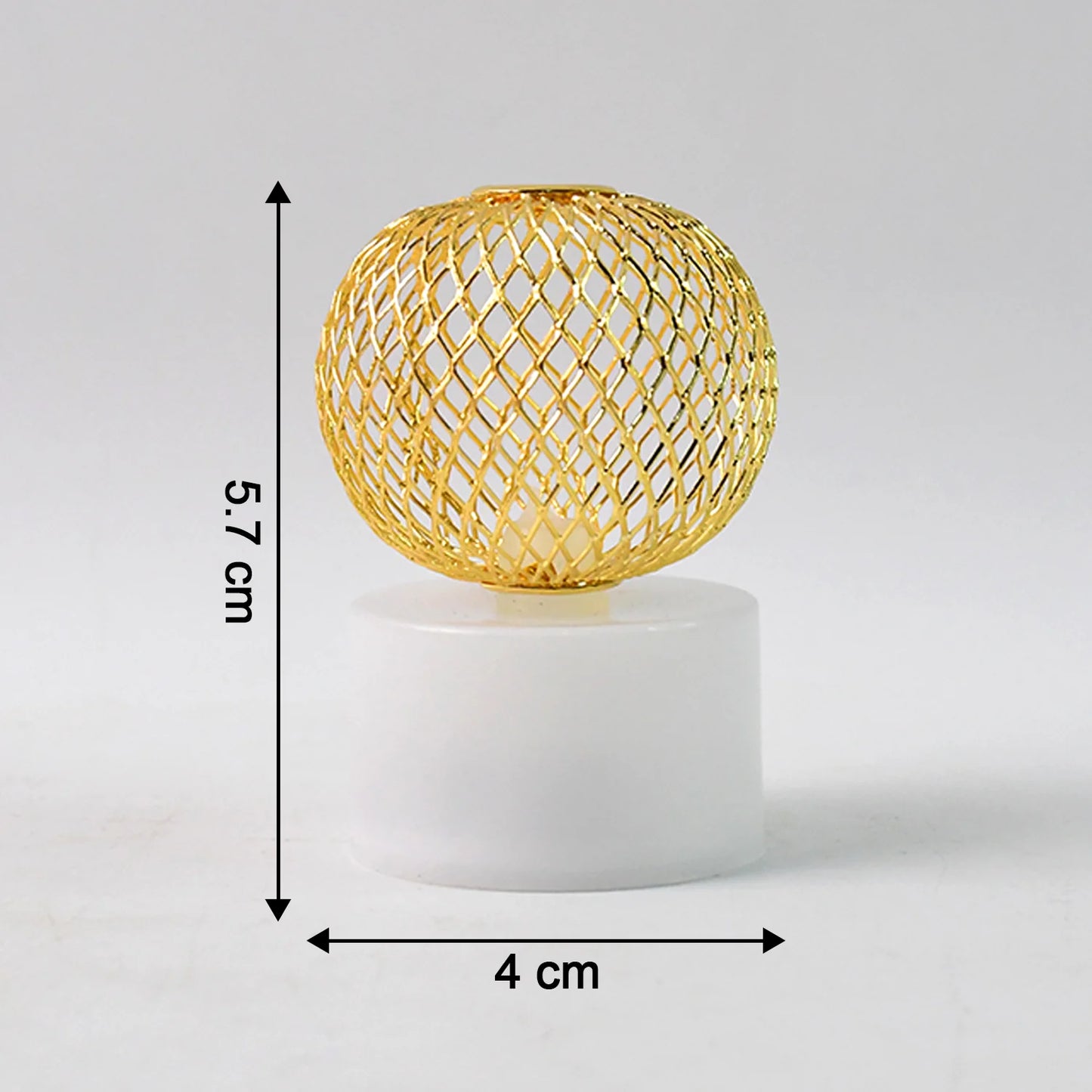 Set of 12 LED Mesh Ball Decorative Lights | Warm White Ambiance Lighting for Home Decor, Diwali & Parties