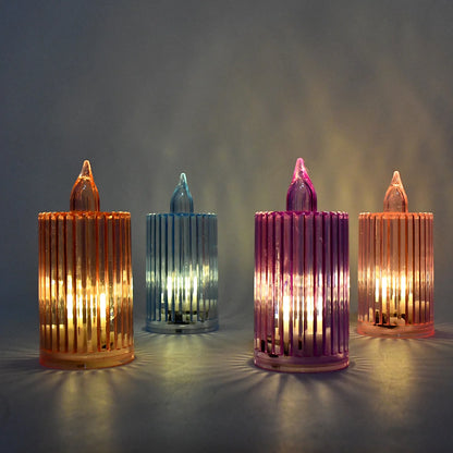 8 Piece LED Flameless Candle Light Set – Crystal Effect Decorative Candles for Home, Diwali, Festivals, Weddings & Parties
