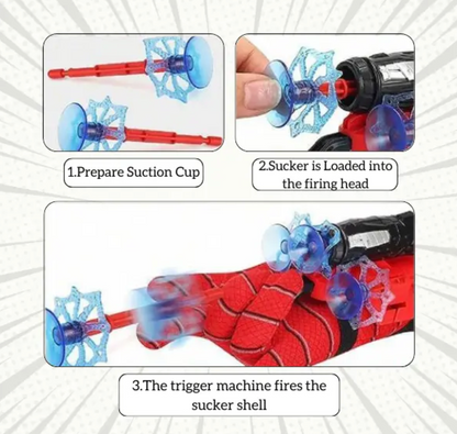 Kids Spider-Man Web Shooter Wristband - Superhero Role Play Toy