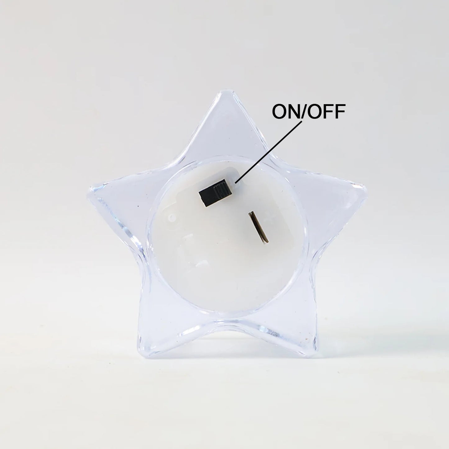 Set of 4 Star-Shaped LED Candles | Battery-Operated Flameless Tealights for Safe Home Decor, Parties & Festivals