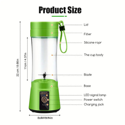 Portable USB Juice Blender - Rechargeable Personal Smoothie Maker