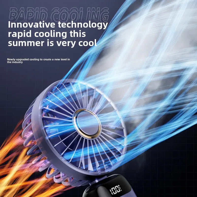 Portable Handheld Fan with LED Display