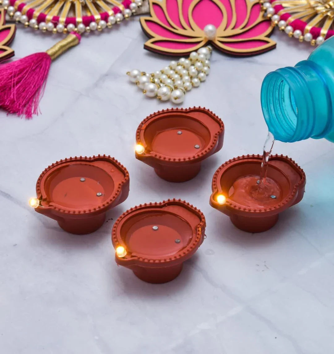 Water-Activated LED Diyas