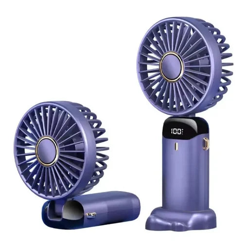 Portable Handheld Fan with LED Display